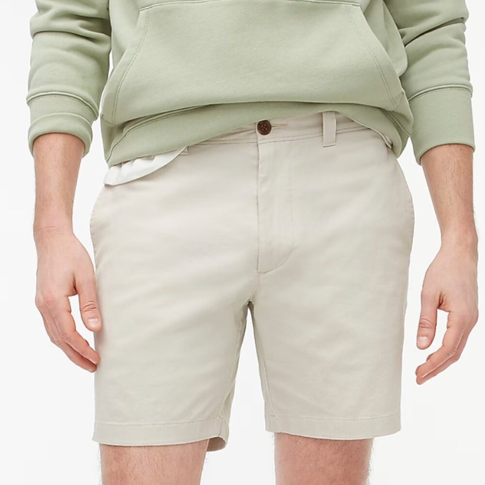 J. Crew Men's 7" Flex Chino Short in Stone - Size 30